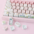 Hyekit PBT Keycaps for Mechanical Keyboard - 145 Keys Pink Pig Keycaps, Dye-Sublimation Cute Keycaps MOA Profile Custom Keycaps for Cherry Gateron...