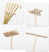 Framendino, 4 Pack Mini Zen Garden Rake Tools Bamboo for Home Office Tabletop Decor 4 Style...