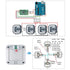 4pcs 50kg Load Cell Half Bridge Strain Gauge Human Body Scale Weight Sensor + 1pcs HX711 Amplifier AD Module for Arduino...