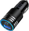 30W USB C Car Charger, PD 3.0 & 2.4A Dual Port Fast Charging Car Adapter 12V USB Outlet Cigarette Lighter Plug for iPhone 15 Pro Max 15 Plus 14 13...