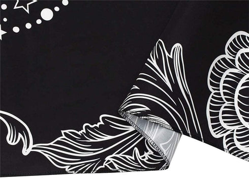 DYRLHZ Black and White Wing Cat on Moon Tapestry, Creepy Hippie Spooky Monster Wall Hanging Tapestry, for Living Room Bedroom Home Decor (59'' x 7...