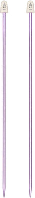 Susan Bates 10-Inch Silvalume Single Point Knitting Needle, 4mm, Lavender......