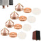 4Pcs Speaker Spikes Stands HiFi Speaker Isolation Stand Cone Shockproof Base Pad Speaker Feet with Non-Slip Rubber Rings for Audio,Speakers,Subwoo...