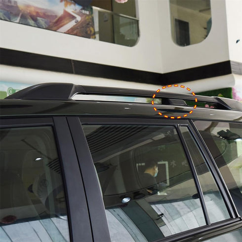 for Toyota Land Cruiser Prado FJ150 2010-2022 Black Exterior Roof Rack Rails Luggage Center Protector Cover Car Accessories 2pcs...