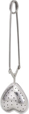 HIC Long Handled Snap Tea Infuser, Heart, 18/8 Stainless Steel Mesh, 1.75-Inch...