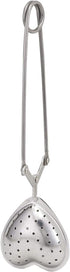 HIC Long Handled Snap Tea Infuser, Heart, 18/8 Stainless Steel Mesh, 1.75-Inch...