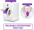 16.5 inch Microfiber Replacement Mop Pads Reusable - 3 Pack Flat Replacement Heads for Wet Or Dry Floor Cleaning Purple¡...