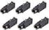 uxcell PCB Mount 6.35mm 3 Pin Socket Headphone Stereo Jack Audio Video Connector Black 6Pcs...