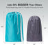 HOMEST 2 Pack XL Nylon Laundry Bag with Strap, Large Dirty Clothes Organizer, Easy Fit a Laundry Hamper or Basket, Can Carry Up to 4 Loads of Laun...