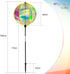 FONMY 360° Outdoor Gazing ball Wind Spinner 3D Wind Sculpture with Stake Reflective Rainbow Maker Worth Gift for Christmas Indoor/Outdoor Garden D...