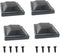 CHENJIN 4PCS Plastic Fence Post Caps Waterproof and UV Resistant PP Plastic Deck Post Top Cover Outdoor Post Cap Protection Used for Decks Walkway...