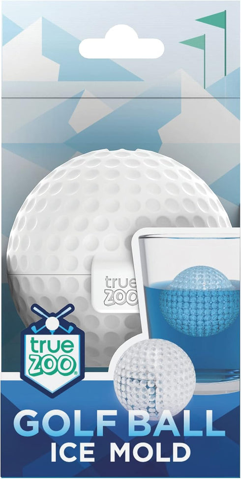 Golf Ball Ice Mold Dishwasher Safe Novelty Silicone 2 Inch Ice Sphere Maker for Sports Fans, Set of 1...
