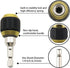 2 Pcs Self-Locking Drill Bit Holder 60mm Length Extension Rod Screwdriver 1/4 Inch Hex Shank Quick Release Chuck Adapter Connector Power Drill Too...