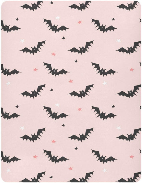 Bats Baby Fitted Crib Sheet Soft Breathable Crib Sheet for Standard Crib Mattress Cozy Toddler Play Playard Sheets 39 x 27 x 5 Inch...