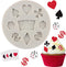 Poker Silicone Molds 3D Casino Themed Chocolate Molds Mini Heart Molds For Cake Decorating Cupcake Topper Candy Gum Paste Polymer Clay Set Of 1...