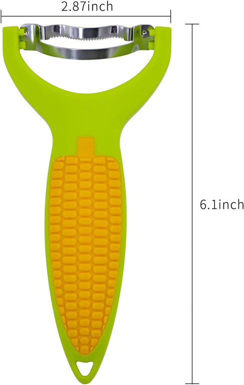 Corn Zipper 6" - Lovely Shape Ergonomic Kitchen Tool Corn Planer Cutter Cob Peeler Corn Stripper Kernel Cutter...