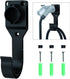 EV Charger Holder for SAE J1772 Charger, 1 Pice Wall-Mount Electric Vehicle Charger Holster with Hook for J1772 Connector, 3 pcs Screws, 3 pcs Wal...