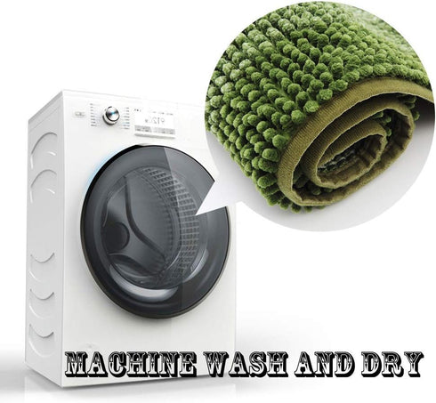 COSY HOMEER 28x18 Inch Bath Rugs Made of 100% Polyester Extra Soft and Non Slip Bathroom Mats Specialized in Machine Washable and Water Absorbent ...