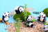 Panda Figurine Set of 8 - Chinese National Treasure Sculptures - Miniature Adorable Panda Family Statues - Perfect for Garden, Backyard, Terrace, ...