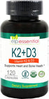 ELP ESSENTIAL Vitamin K2 with D3 Supplement Bone and Heart Health,Capsules K2+D3 Vitamins 120 Capsules...
