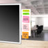1 pc Dry Erase Monitor Memo Board, Magnetic Dry Erase Multifunction Whiteboard Monitor Side Panel, Desktop Memo Board with a Pen (1)...
