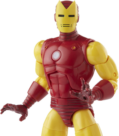 Marvel Hasbro Legends Series 20th Anniversary Series 1 Iron Man 6-Inch Action Figure Collectible Toy, 9 Accessories F3463 Multi...