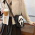 1 Pcs Ghost Face Shoulder Bag Lovely Ghost Face Purse Goth Purses And Handbags for Men And Women?Black, White?...