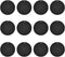 Mount Metal Plate?12Pack? for Magnetic Car Mount Phone Holder with Full Adhesive for Phone Magnet, Magnetic Mount, Car Mount Magnet-12X Round (Bla...