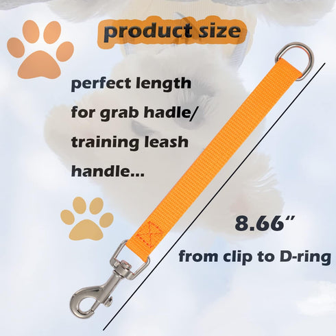 Short Dog Leash-Traffic Leash Short Leash for Dog Training Traffic Lead Handle Dog Grab Tab Dog Traning Leash Handle Traffic Handle Dog Leash Traf...