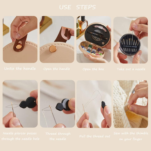 ZUNON Sewing Kit, Travel Mini Sewing Kits for Adults Suppliers Repair Project Kit Needle Family Sewing Thread Accessories Traveler Beginner Emerge...