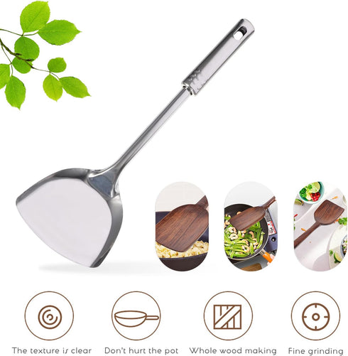 UPKOCH 7pcs Cooking Utensils Set Stainless Steel Kitchenware Cooking Soup Ladle Shovel Strainer Cooking Tool for Kitchen...