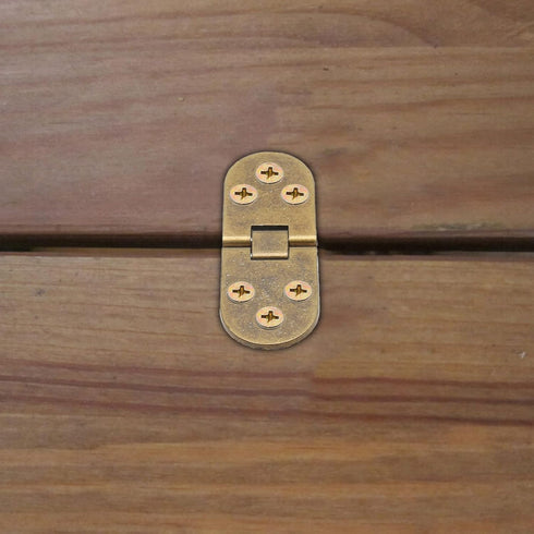 4PCS Bronze Butler Tray Hinge, Heavy Duty Folding Flip Top Hinge 180 Degree Round Edge Hinge for Folding Tables Sewing Machine Table Furniture Acc...