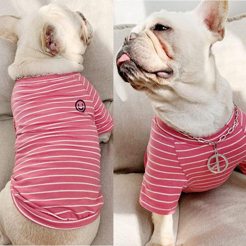 Matching Dog and Owner Clothes,Striped Dog shirts for Small Medium Large Dogs Cats,Mama and Pet Shirts are Sold Separately(for Pets,Pet-Pink,Pet 6...
