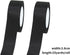 Black Satin Ribbon 1-1/2 inch for Bows 2 Rolls 50 Yards Fabric Single Face Ribbon Floral Silk Wedding Party Wreath Decorative for Gift Wrapping Se...