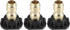 X AUTOHAUX High Pressure Washer Spray Nozzle Tips Quick Connector Black 3 Pcs...