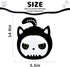 Halloween Black Cat Plush Toy Black Cat Pillow, Black Cat Stuffed Animal Pillows Cute Skeleton Black Cat Plushie Toys Gifts for Kids Adults Birthd...