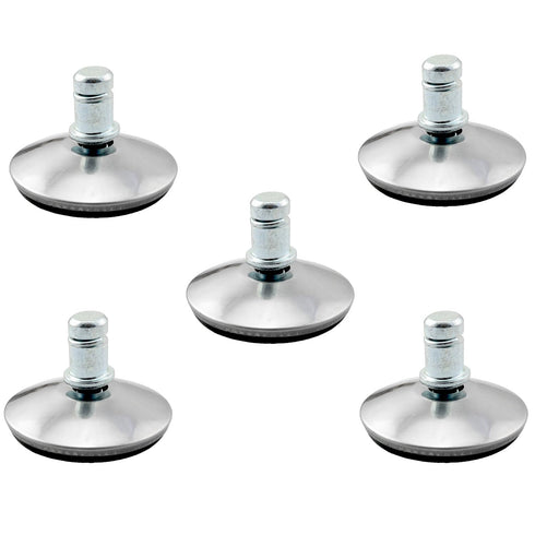 DZS ELEC 5Pcs Office Chair Bells Slide to Replace Rotating Casters to Fixed Casters, Adjustable Castor Low Profile Stool with Separate Felt Pads...