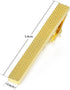 HONEY BEAR Mens Tie Clips Bar Normal Size Steel for Business Wedding Gift 5.4cm...
