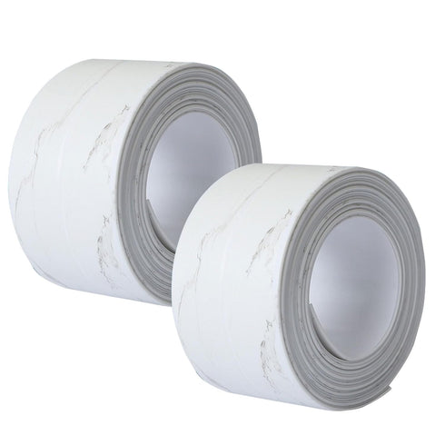 Kitchen Bath Caulk Tape Sealant Strip, 1.5''x10.5FT PVC Self Adhesive Toilet Caulk Strip, Caulking Tool Decorative Sealant Tape for Bathtub Toilet...