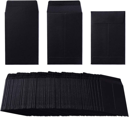100 Pack Small Coin Envelopes Self-Adhesive Kraft Paper Seed Envelopes Mini Parts Small Items Stamps Storage Packets Envelopes for Garden, Office ...