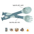 Qshare Baby Utensils Spoons with Travel Safe Case, Toddlers Feeding Training Spoon with Easy Grip and Bendable Function, Perfect Self Feeding Lear...