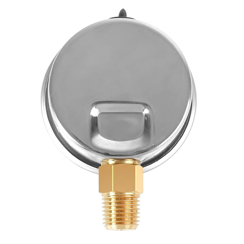 Glycerin Filled Pressure Gauge with 304 Stainless Steel Case, 1-1/2" Dial Size, 0-30Psi, High Accuracy, 1/8"NPT Center Lower Mount...