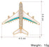 YAZILIND Rhinestone Aircraft Airplane Brooch Pins Women Breastpin Corsage Girls Jewelry Gift...