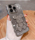 Compatible with iPhone 15 Pro Max Cute Case, Sparkle Diamond Rhinestone Design Bear with Separated Glitter Paper, Luxury Shiny Bling Soft Shockpro...