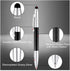 Glovion Multicolor Ballpoint Pen with Stylus Tip, 2 in 1 Ink Writing Pens Carbon Fiber Stylus Pen with 3 Replacement Stylus Tips Refills for Touch...