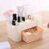 Makeup Desk Organizer Storage Box with 1 Drawer, Bathroom Countertop Organizer for Cosmetics, Dresser Storage Vanity Box for Lipstick, Brushes, Lo...
