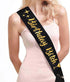 Birthday Bitch' Sash, Crown Tiara & Party Supplies Kit - Black Glitter Sash, Women's Birthday Gifts...
