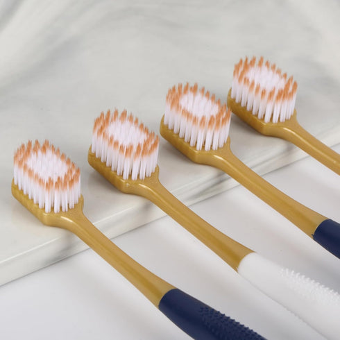 Adult Wide Head Soft Hair Toothbrush, Manual Toothbrush, Excellent Cleaning Effect for Large Head, Ultra Soft Brush Thread Can Effectively Clean S...