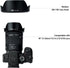 Lens Hood for Canon RF 15-30mm F4.5-6.3 IS STM Lens on EOS R6 Mark II EOS R Series Camera, Reversible Lens Shade Replace Canon EW-73E Lens Hood, C...