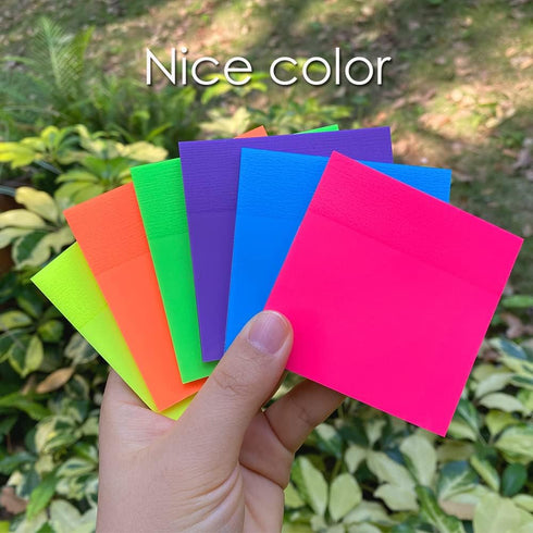 600Pcs Transparent Sticky Notes,Clear Self-Sticky Annotation, Waterproof Translucent Color Memo Pad 3 x 3 inch...